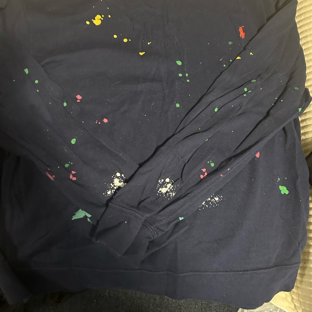 Polo by Ralph Lauren Kids Navy Sweatshirt with Multicolor Accents